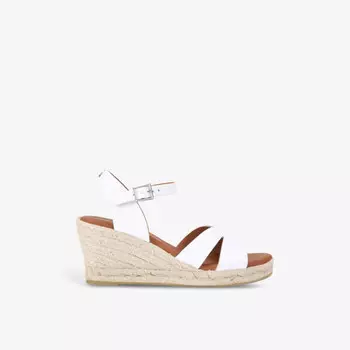 Сандалии из кожи на танкетке Pama Kg Kurt Geiger, белый