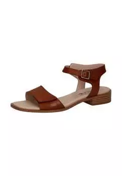 Сандалии из кожи наппа Caprice, цвет cognac
