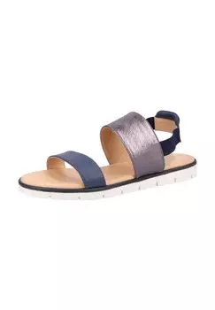 Сандалии из кожи наппа Darkwood, цвет Blau Silber