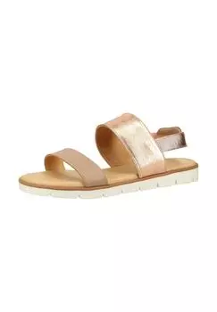 Сандалии из кожи наппа Darkwood, цвет Rosegold