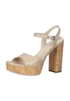 Сандалии из кожи наппа NeroGiardini, бежевый