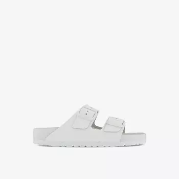 Сандалии из кожи с двойным ремешком Arizona Birkenstock, белый