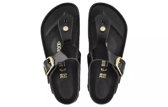 Сандалии из кожи с выгравированным логотипом Gizeh Birkenstock