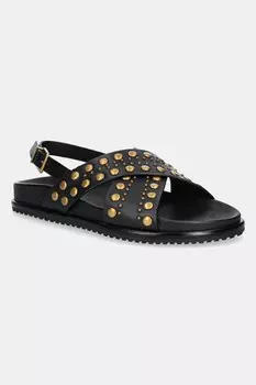 Сандалии из кожи Twinset, черный
