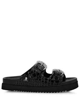 Сандалии из крокодиловой кожи Philipp Plein