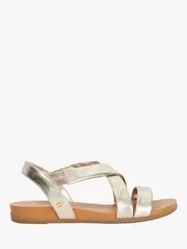 Сандалии из металлизированной кожи landies Dune, золотой