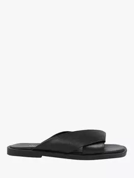 Сандалии из натуральной кожи hazelle на плоской подошве для мула Jones Bootmaker, черный