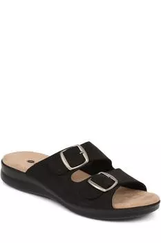 Сандалии из нубука с двумя ремешками Pavers, черный