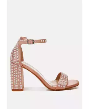 Сандалии из сатина с жемчужным декором Klebba Pearls London Rag, черный