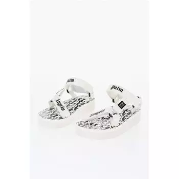 Сандалии из ткани с логотипом SUICOKE Palm Angels, White