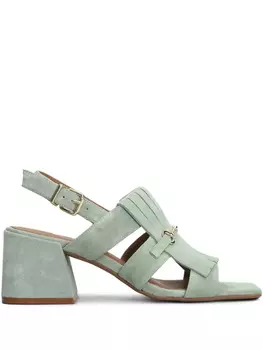 Сандалии из замши 70 мм Carmens, зеленый