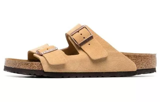 Сандалии из замши с двойным ремешком Birkenstock