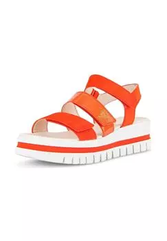 Сандалии из замши/текстиля Gabor, цвет Orange Multi