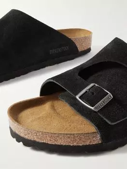 Сандалии из замши Zrich BIRKENSTOCK, черный