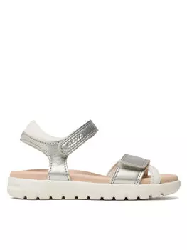 Сандалии J Sandal Soleima Gir J35GSA0NFBCC0434 Geox, серебро