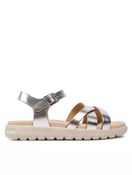Сандалии J Sandal Soleima Gir J45GSA 000CF C1007 Geox, серебро