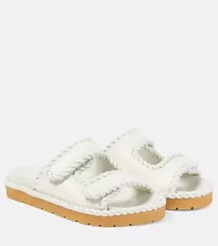 Сандалии Jack из плетёной кожи Bottega Veneta, String