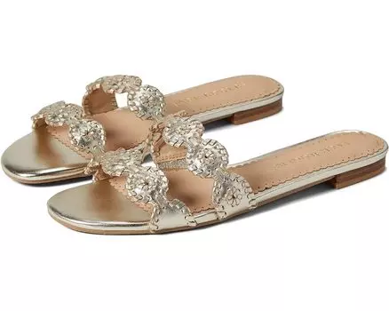 Сандалии Jack Rogers Mini Lauren Slide, цвет Platinum/Platinum