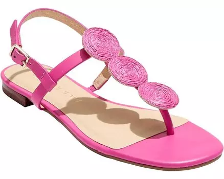 Сандалии Jack Rogers Worth Flat - Raffia, цвет Fuchsia
