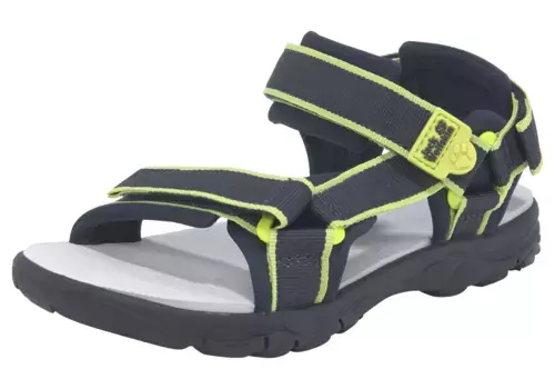 Сандалии Jack Wolfskin "SEVEN SEAS 3 K", с застежкой-липучкой, цвет Blue-Lime