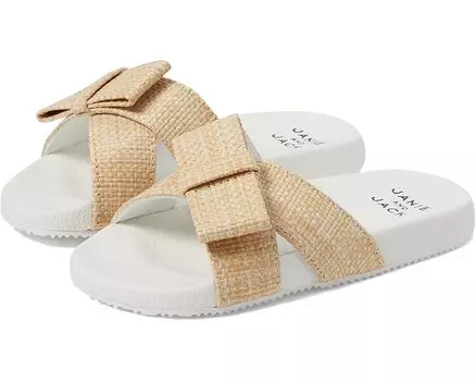 Сандалии Janie and Jack Straw Pool Slide, разноцветный