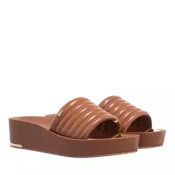 Сандалии jasna - platform slide 40mm dk Dkny, коричневый