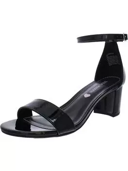 Сандалии JCarrson для девочек из искусственной кожи с ремешком на щиколотке Steve Madden, цвет Black Patent