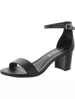 Сандалии JCarrson для девочек из искусственной кожи с ремешком на щиколотке Steve Madden, цвет Black Smooth