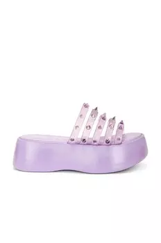 Сандалии Jean Paul Gaultier X Melissa Becky Punk Love Slide, цвет Lila