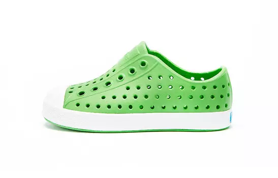 Сандалии Jefferson Kids Grass Green | Белый Native Shoes