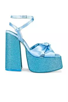 Сандалии Jeffrey Campbell Seventies Platform, цвет Blue Satin Combo