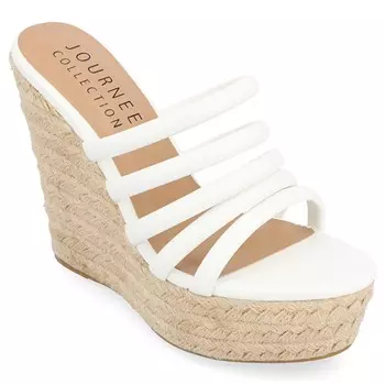 Сандалии-Эспадрильи Cynthie на танкетке Journee, белый