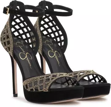 Сандалии Jessica Simpson Herora Embellished Platform Sandals, черный