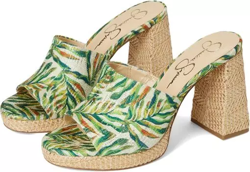 Сандалии Jessica Simpson Kameena Mule Platform Sandals, цвет Green Multi