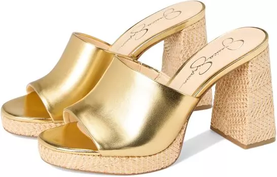Сандалии Jessica Simpson Kameena Mule Platform Sandals, золотой