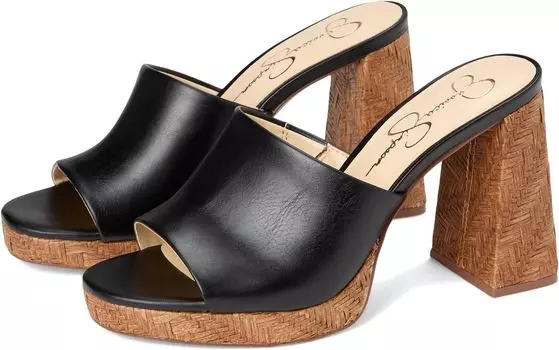Сандалии Jessica Simpson Kameena Mule Platform Sandals, черный