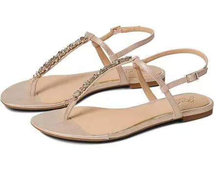 Сандалии Jewel Badgley Mischka Dafina, розовое золото