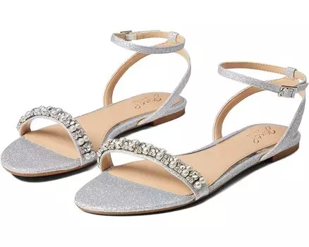 Сандалии Jewel Badgley Mischka Daria, серебряный
