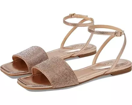 Сандалии Jewel Badgley Mischka Hadley, цвет Rose Gold Textile