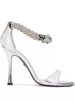 Сандалии Jewel Tigers Roberto Cavalli, серебряный