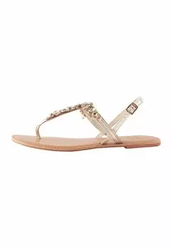Сандалии JEWEL TOE POST Next, цвет gold
