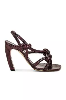 Сандалии Jimbo с ремешком на пятке Bottega Veneta, цвет Merlot