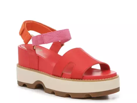 Сандалии Joanie IV Wedge Sandal Sorel, цвет redglo_honeywhite_pink
