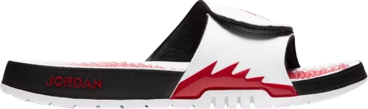 Сандалии Jordan Hydro 5 Retro Slide White Fire Red, белый