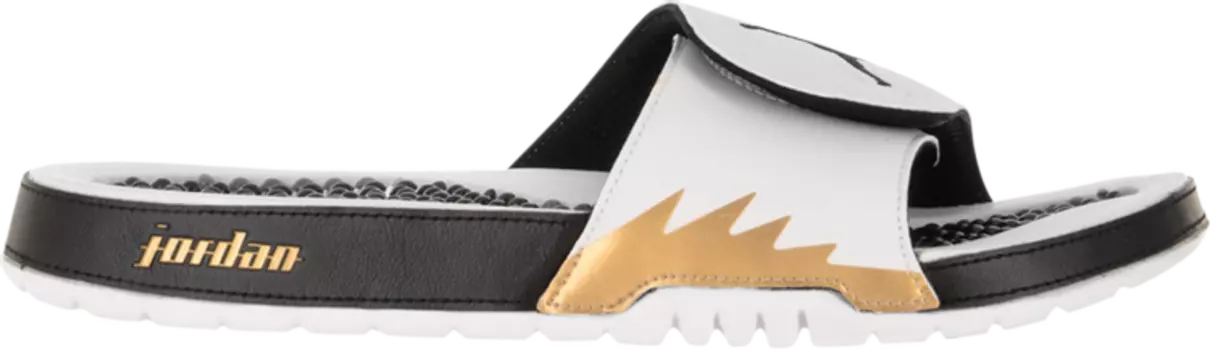 Сандалии Jordan Hydro 5 Retro Slide White Metallic Gold, белый