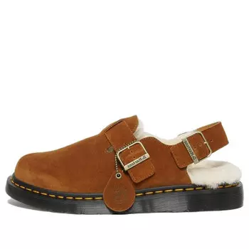 Сандалии jorge shearling slingback mule 'brown' Dr. Martens, коричневый