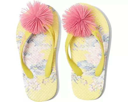 Сандалии Joules Flip-Flop, цвет Yellow Floral 2