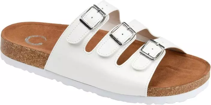 Сандалии Journee Collection Desta Slide, белый