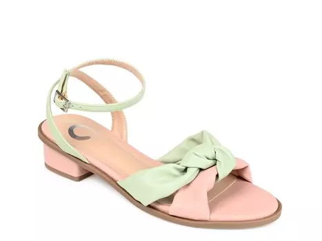 Сандалии Journee Collection Edythe, серо-зеленый / красно-розовый