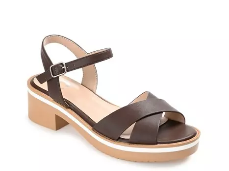 Сандалии Journee Collection Hilaree на платформе, темно-коричневый